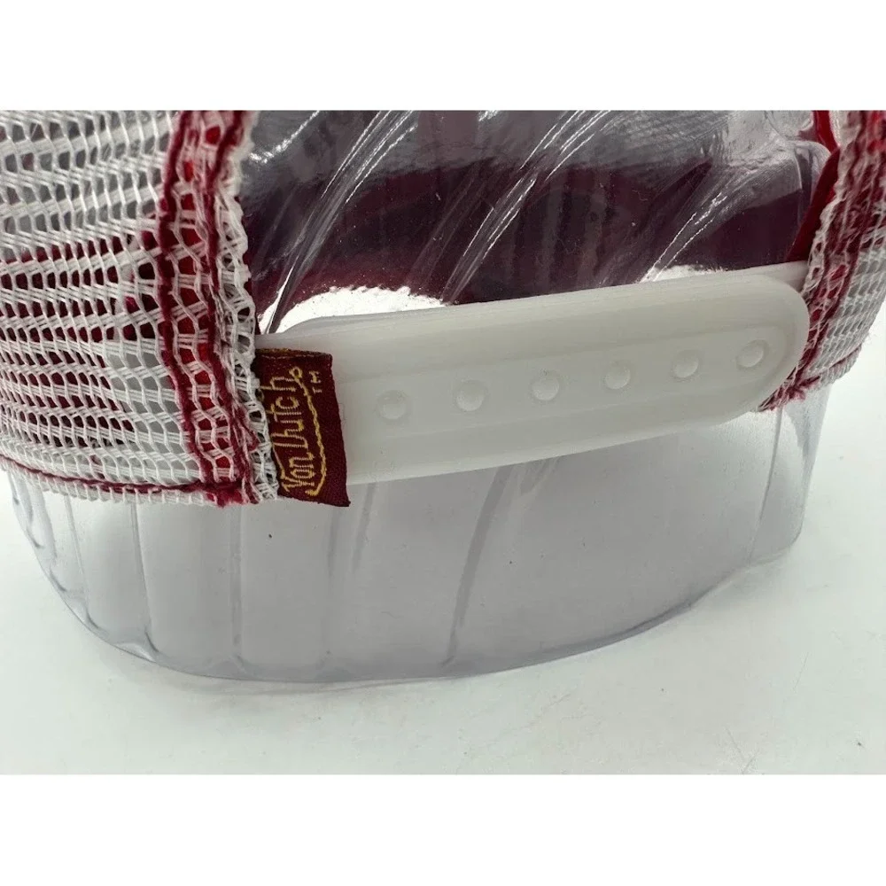 New Von Dutch Trucker Hat Burgundy Gold White Mesh Snapback Adjustable Cap USA